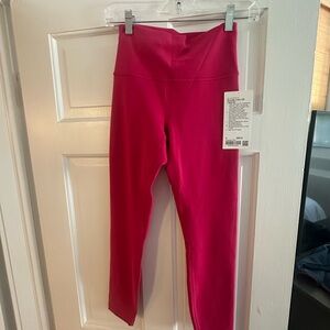 Lululemon Wunder Train HR Tight 25” Pink Leggings - new with tags